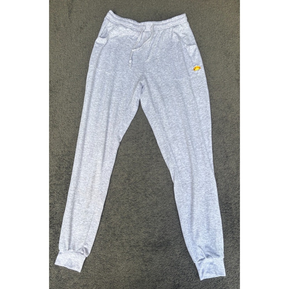 C&C California Jogger Pants Men's Medium Gray Polyester Stretch Drawstring Waist
